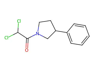 2,2-Dichloro-1-(3-phenylpyrrolidin-1-yl)ethanone structure