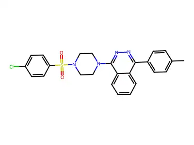 1-[4-(4-Chlorophenyl)sulfonylpiperazin-1-yl]-4-(4-methylphenyl)phthalazine structure