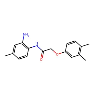 N-(2-amino-4-methylphenyl)-2-(3,4-dimethylphenoxy)acetamide structure