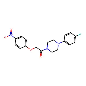 1-[4-(4-Fluorophenyl)piperazin-1-yl]-2-(4-nitrophenoxy)ethanone structure