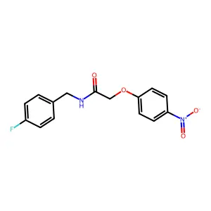 N-(4-fluorobenzyl)-2-(4-nitrophenoxy)acetamide structure