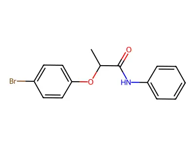 2-(4-bromophenoxy)-N-phenylpropanamide structure