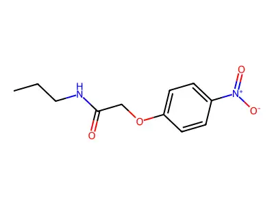2-(4-nitrophenoxy)-N-propylacetamide structure