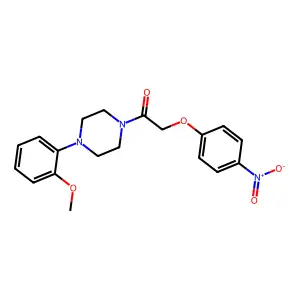 1-[4-(2-Methoxyphenyl)piperazin-1-yl]-2-(4-nitrophenoxy)ethanone structure