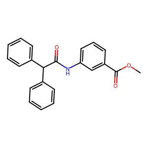 Methyl 3-[(diphenylacetyl)amino]benzoate structure