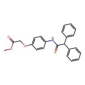 Methyl {4-[(diphenylacetyl)amino]phenoxy}acetate structure