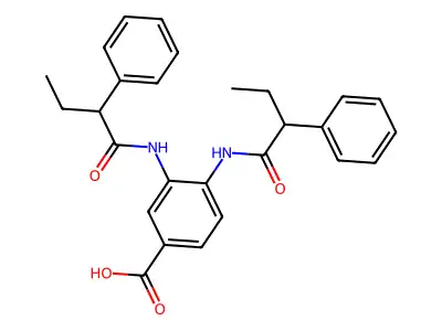 3,4-Bis[(2-phenylbutanoyl)amino]benzoic acid structure