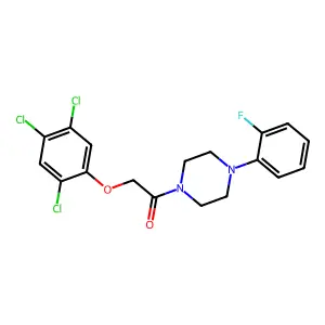 1-[4-(2-Fluorophenyl)piperazin-1-yl]-2-(2,4,5-trichlorophenoxy)ethanone structure