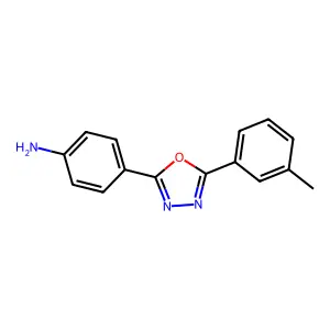 4-[5-(3-Methylphenyl)-1,3,4-oxadiazol-2-yl]aniline structure