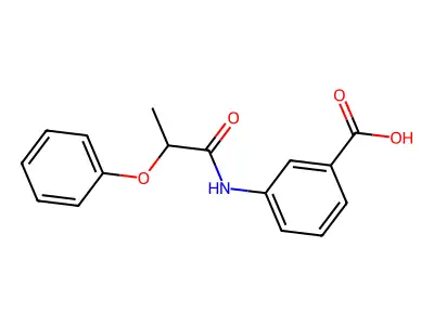 3-(2-phenoxypropanoylamino)benzoic Acid structure