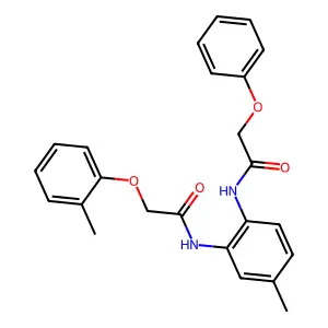 N-[4-methyl-2-[[2-(2-methylphenoxy)acetyl]amino]phenyl]-2-phenoxyacetamide structure