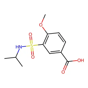 4-Methoxy-3-[(propan-2-yl)sulfamoyl]benzoic acid structure