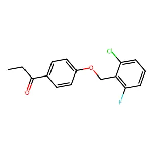 1-[4-[(2-Chloro-6-fluorophenyl)methoxy]phenyl]propan-1-one structure
