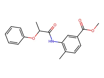 Methyl 4-methyl-3-(2-phenoxypropanoylamino)benzoate structure