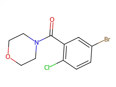 1-Bromo-4-chloro-3-(morpholinocarbonyl)benzene structure
