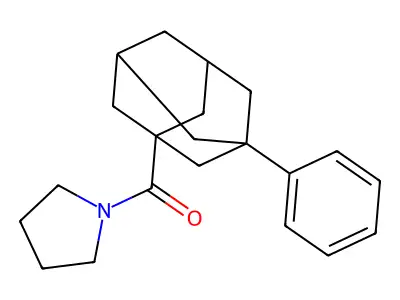 3-Phenyladamantanyl pyrrolidinyl ketone structure