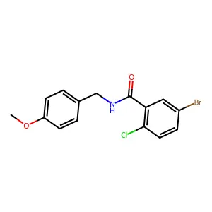 4-Methoxybenzyl 5-bromo-2-chlorobenzamide structure