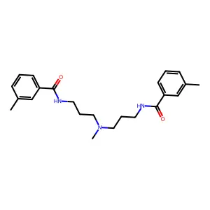 3-methyl-N-[3-[methyl-[3-[(3-methylbenzoyl)amino]propyl]amino]propyl]benzamide structure