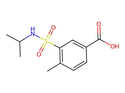3-[(Isopropylamino)sulfonyl]-4-methylbenzoic acid structure