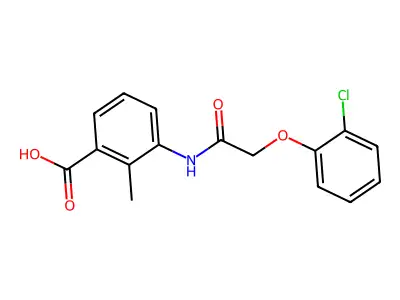 3-{[(2-Chlorophenoxy)acetyl]amino}-2-methylbenzoic acid structure