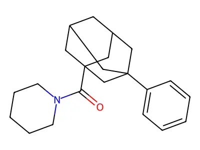 1-(3-Phenyladamantane-1-carbonyl)piperidine structure