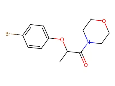 2-(4-Bromophenoxy)-1-morpholin-4-ylpropan-1-one structure