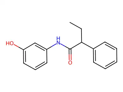 N-(3-hydroxyphenyl)-2-phenylbutanamide structure