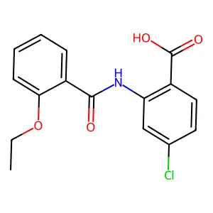 4-Chloro-2-{[(2-ethoxyphenyl)carbonyl]amino}benzoic acid structure