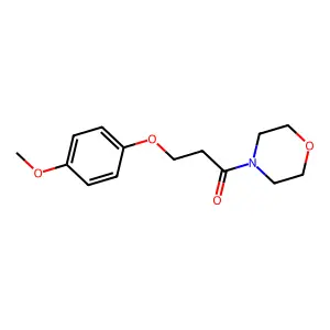 3-(4-Methoxyphenoxy)-1-morpholin-4-ylpropan-1-one structure