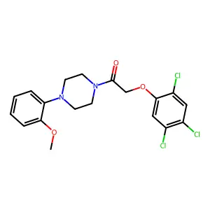 1-[4-(2-Methoxyphenyl)piperazin-1-yl]-2-(2,4,5-trichlorophenoxy)ethanone structure