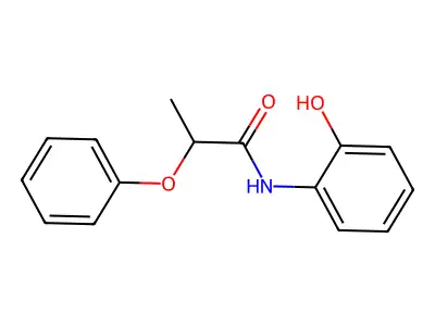 N-(2-hydroxyphenyl)-2-phenoxypropanamide structure