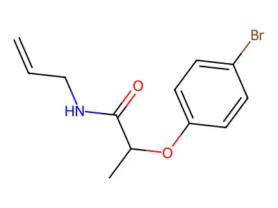 2-(4-bromophenoxy)-N-(prop-2-en-1-yl)propanamide structure