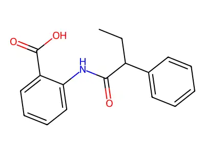 2-(2-phenylbutanoylamino)benzoic Acid structure