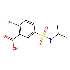 2-Bromo-5-[(propan-2-yl)sulfamoyl]benzoic acid structure