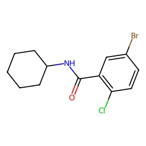 Cyclohexyl 5-bromo-2-chlorobenzamide structure