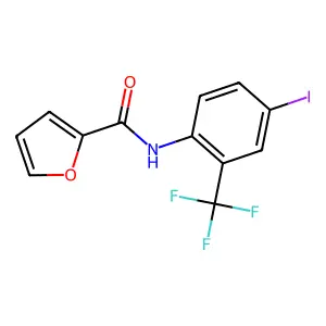 N-[4-iodo-2-(trifluoromethyl)phenyl]furan-2-carboxamide structure