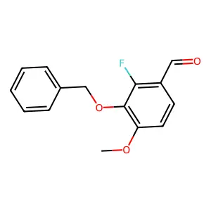 3-(Benzyloxy)-2-fluoro-4-methoxybenzaldehyde structure