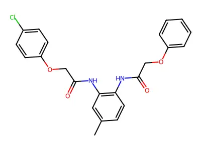 N-[2-[[2-(4-chlorophenoxy)acetyl]amino]-4-methylphenyl]-2-phenoxyacetamide structure