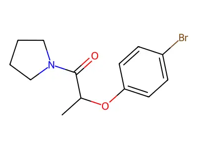 2-(4-Bromophenoxy)-1-(pyrrolidin-1-yl)propan-1-one structure