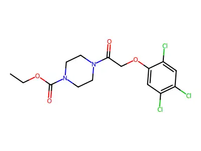 Ethyl 4-[(2,4,5-trichlorophenoxy)acetyl]piperazine-1-carboxylate structure