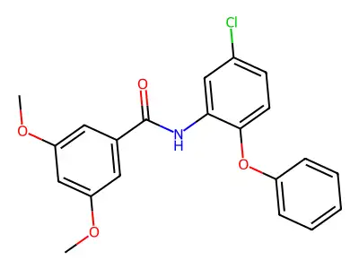 N-(5-chloro-2-phenoxyphenyl)-3,5-dimethoxybenzamide structure