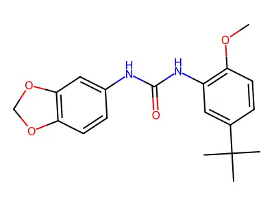 1-(1,3-Benzodioxol-5-yl)-3-(5-tert-butyl-2-methoxyphenyl)urea structure