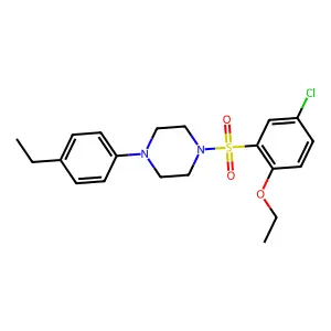 1-(5-Chloro-2-ethoxybenzenesulfonyl)-4-(4-ethylphenyl)piperazine structure