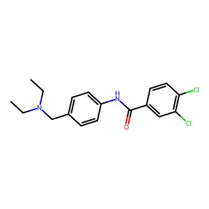 3,4-dichloro-N-[4-(diethylaminomethyl)phenyl]benzamide structure