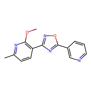 3-(2-Methoxy-6-methylpyridin-3-yl)-5-pyridin-3-yl-1,2,4-oxadiazole structure