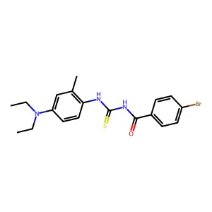 4-bromo-N-[[4-(diethylamino)-2-methylphenyl]carbamothioyl]benzamide structure