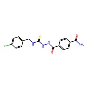 4-[[(4-Chlorophenyl)methylcarbamothioylamino]carbamoyl]benzamide structure