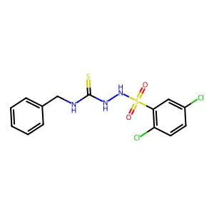 1-Benzyl-3-[(2,5-dichlorophenyl)sulfonylamino]thiourea structure