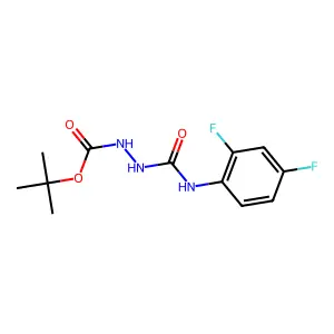Tert-butyl 2-((2,4-difluorophenyl)carbamoyl)hydrazinecarboxylate structure