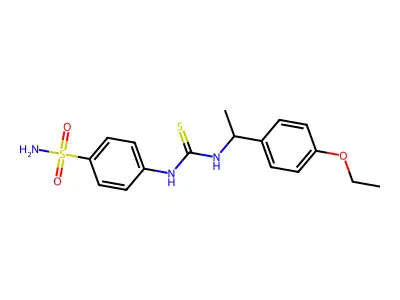 4-({[1-(4-Ethoxyphenyl)ethyl]carbamothioyl}amino)benzenesulfonamide structure